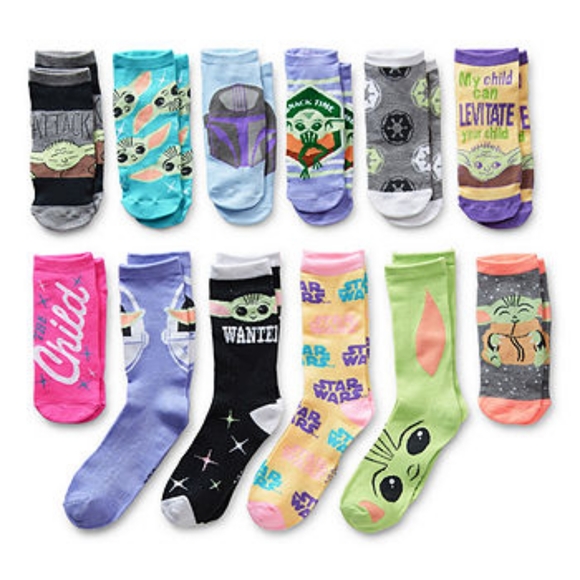 Star Wars The Child Grogu 12 Days Of Socks Advent Calendar NWT - Picture 2 of 2